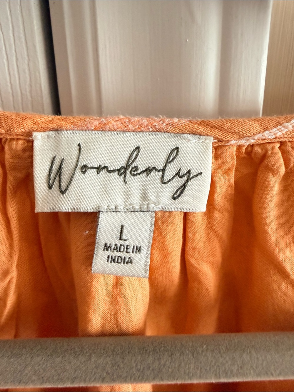 Wonderly Orange Striped Dress - Picture 5 of 7
